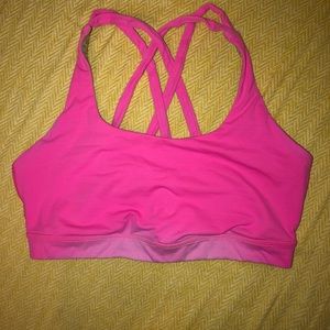 Size 8 Lululemon Energy Bra Pink